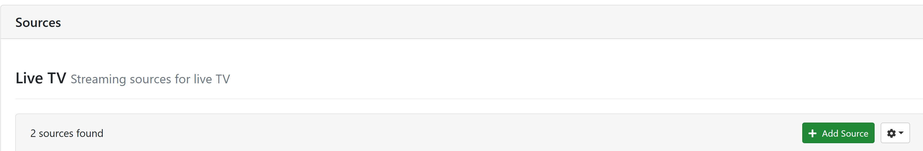 ChannelsDVR Add Source